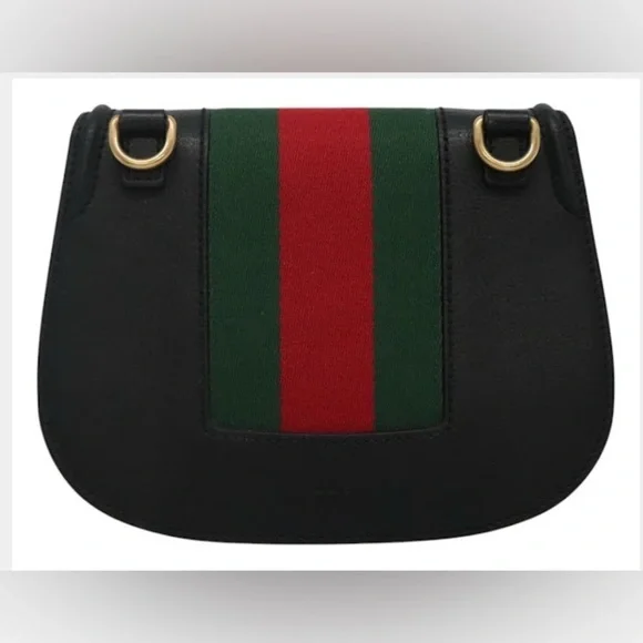 Gucci Leather Crystal Butterfly Linea Totem sherry line Crossbody & dust bag box - Picture 4 of 14